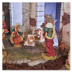 Particolare del presepe con i Magi