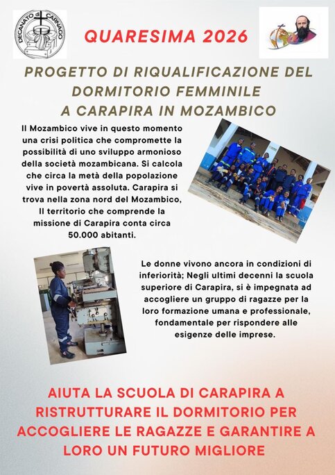 Riqualificazione del dormitorio femminile in Mozambico