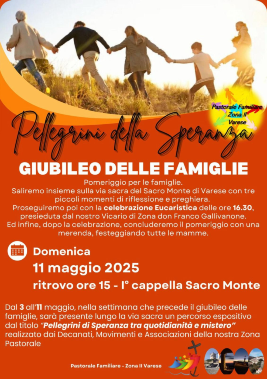 Iniziative per il Giubileo delle famiglie
